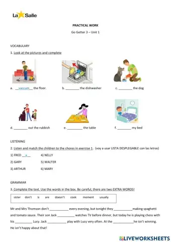 UNIT 1 - Practical Work