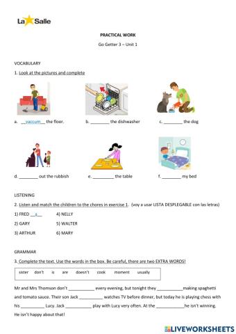 UNIT 1 - Practical Work