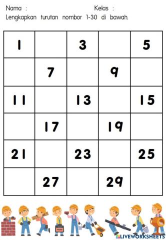 Latihan tema pembinaan