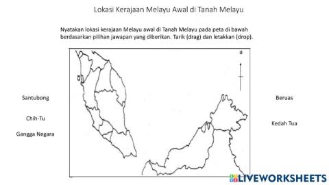 Peta Kerajaan Melayu Awal Sejarah Tahun 4