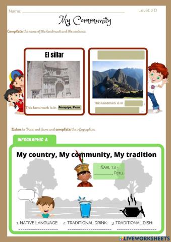 Exp 4  Activity 2 Pre-A1 My community