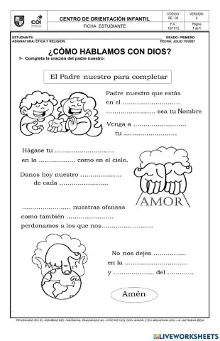 Como hablamos con dios