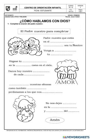 Como hablamos con dios