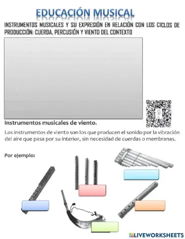 Instrumentos musicales y su expresión en relación con los ciclos de producción
