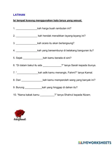Kata Tanya Tahun 2
