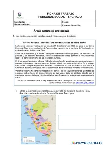 Areas naturales protegidas