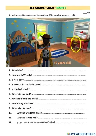 Mid-year revision - 1st grade