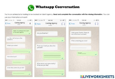 Whatsapp Conversation