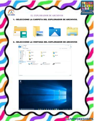 El explorador de archivos