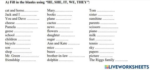 Personal pronouns