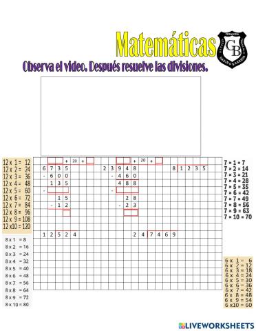 División entre dos cifras