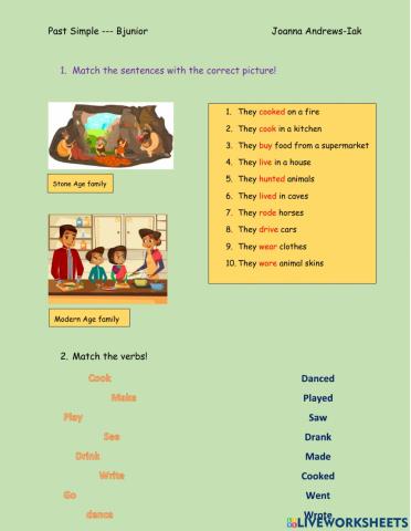 Bj Past Simple Vs Present Simple
