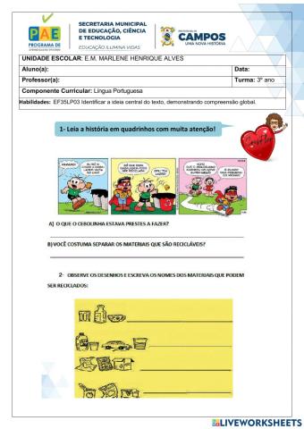 Compreensão de Texto - Meio Ambiente