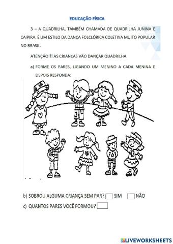 Atividades de ed fisica