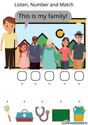 My family worksheet