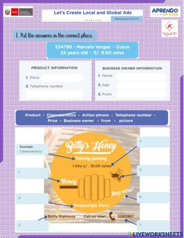 Advertisement elements