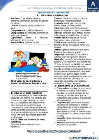 El género narrativo