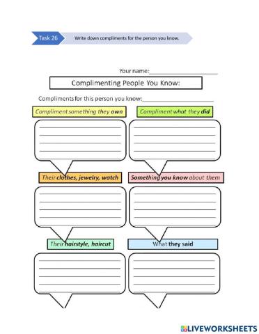 Unit 1 (At School) - Task 26