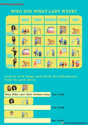 Past simple sentences