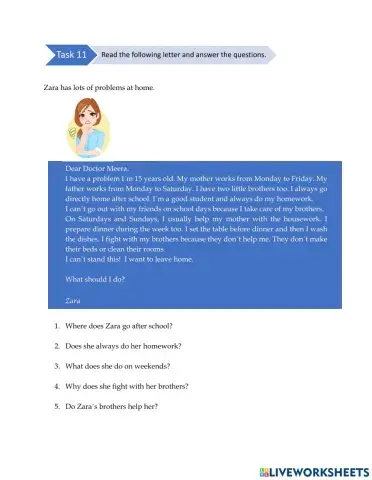 Unit 3 (Places in City) - Task 11 & 12