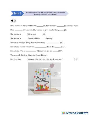 Unit 5 (Greeting Card) - Task 3