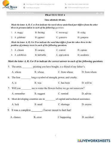 Đề thi vào 10 - Số 4