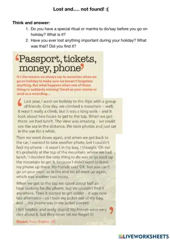 Lost but not found :(