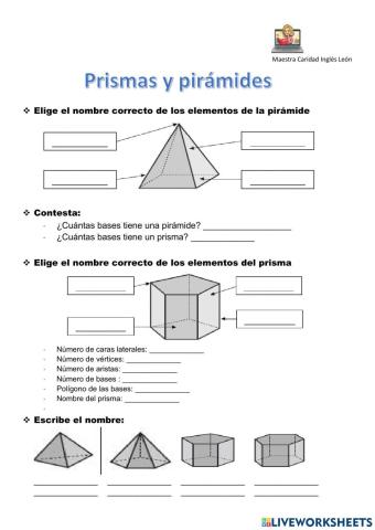 Prismas y pirámides