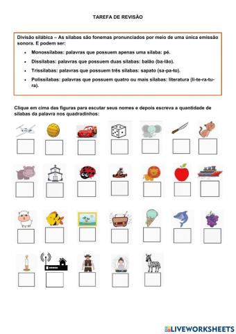 Atividade Português - 3 ano - 2 Bim