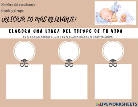 LÌnea del tiempo de tu vida