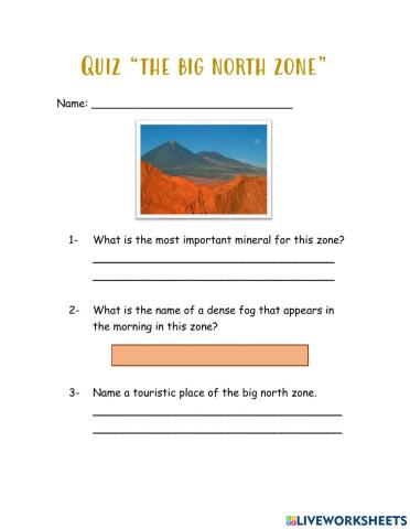 Quiz big north
