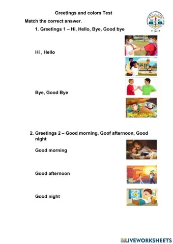 Greetins and colors Test