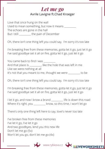 Let it go - Avrile Lavigne