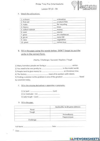 Prime time pre intermediate 5f13-5h