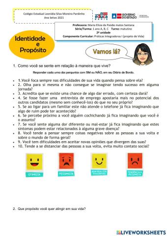 Identidade e Propósito