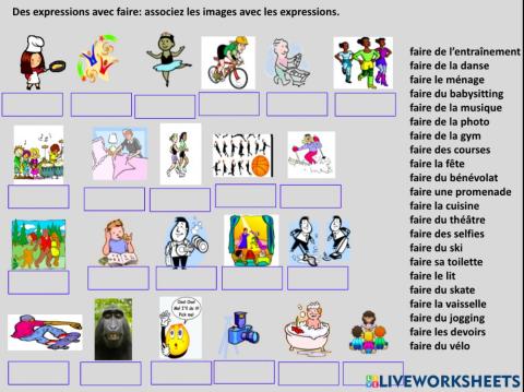 Des expressions avec faire