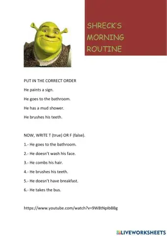 Shreck's routine