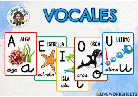 Vocales minúsculas