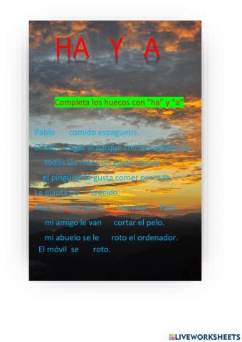 Ha y a