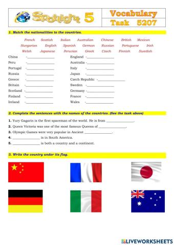 Spotlight 5 Task 5207