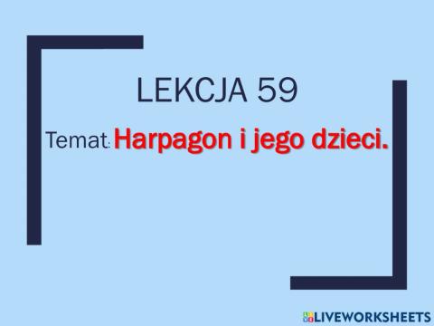 Molier skąpiec -Harpagon i jego dzieci-