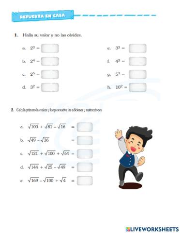 Evaluación álgebra