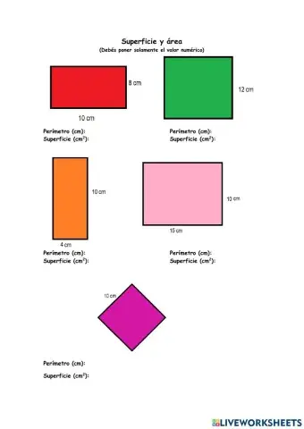 Perímetro y superficie