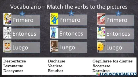 Spanish 2 Order Reflexive Verbs