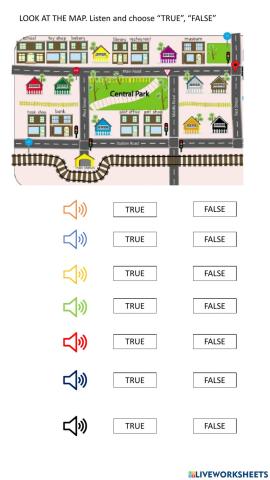 3ºTHE TOWN. a map, listen