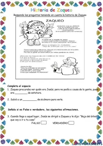 Historia de Zaqueo