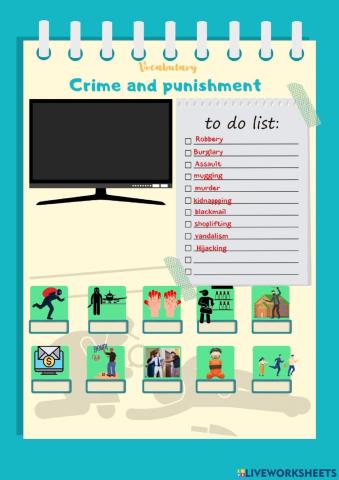 Crime vocabulary