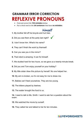 Reflexive pronouns