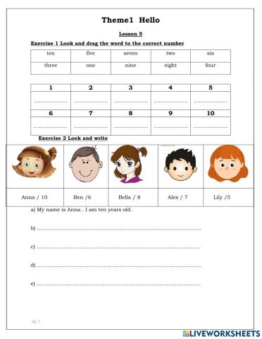 Smart Start - Grade 3 - Theme 1 - Lesson 5 + 6
