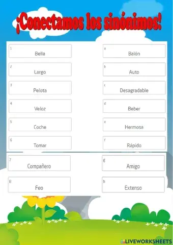 Sinónimos y antónimos